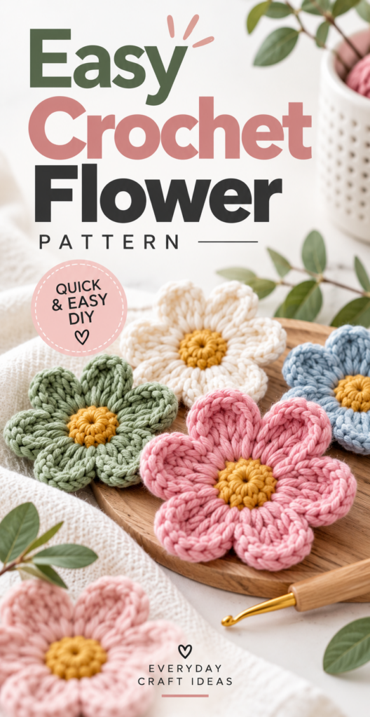 Easy Crochet Flower Pattern