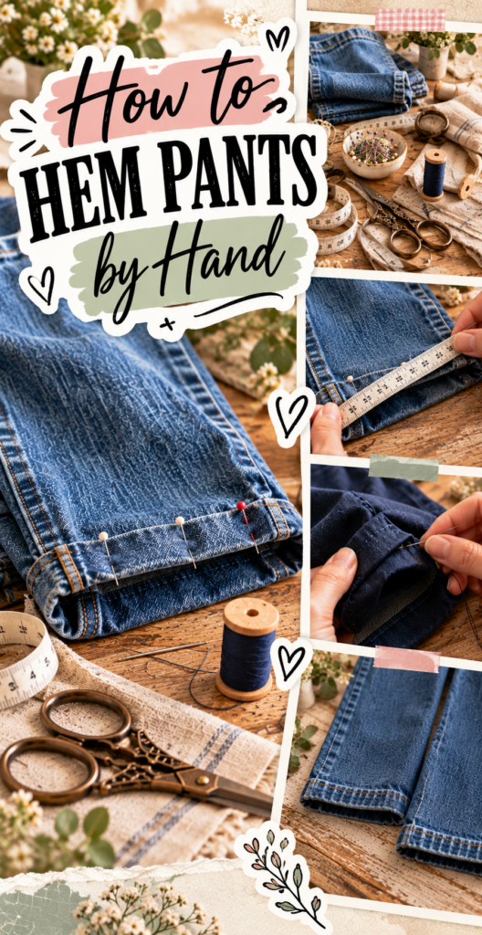 How to Hem Pants by Hand
