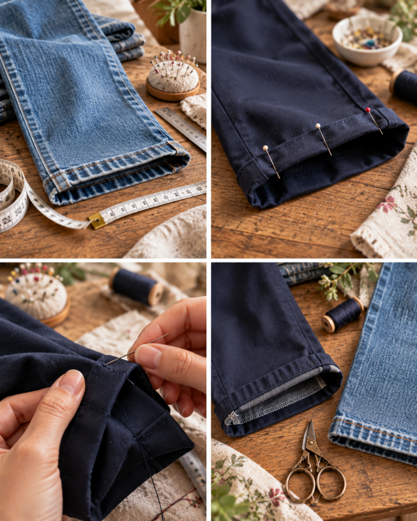 How to Hem Pants by Hand