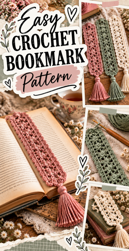 Easy Crochet Bookmark Pattern