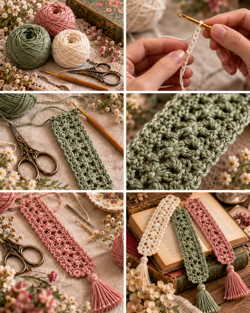 Easy Crochet Bookmark Pattern